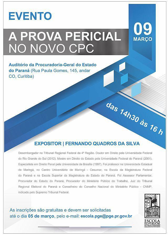 As inscrições são gratuitas e devem ser feitas até o dia 5 de março, pelo e-mail escola.pge@pge.pr.gov.br - Foto: Divulgação
