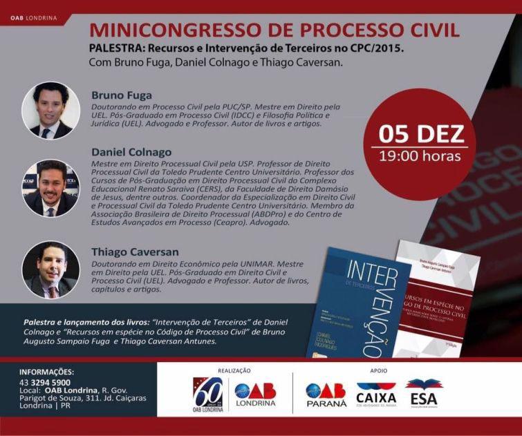 Evento acontece na sede da Subseção com entrada gratuita - Foto: Divulgação Evento acontece na sede da Subseção com entrada gratuita - Foto: Divulgação