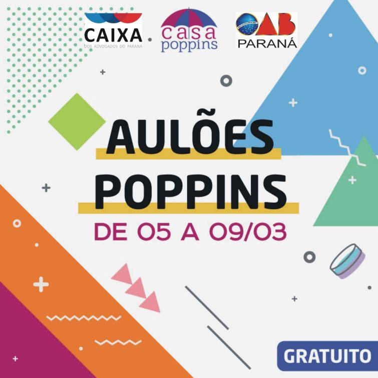 Aulas gratuitas para filhos de advogados acontecem de 5 a 9 de março, na Casa Poppins - Foto: Divulgação Aulas gratuitas para filhos de advogados acontecem de 5 a 9 de março, na Casa Poppins - Foto: Divulgação