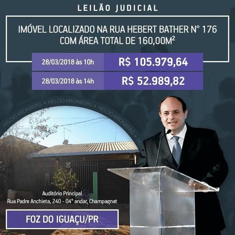 Imóveis com descontos de 50% no valor serão leiloados em Foz do Iguaçu - Foto: Divulgação Imóveis com descontos de 50% no valor serão leiloados em Foz do Iguaçu - Foto: Divulgação