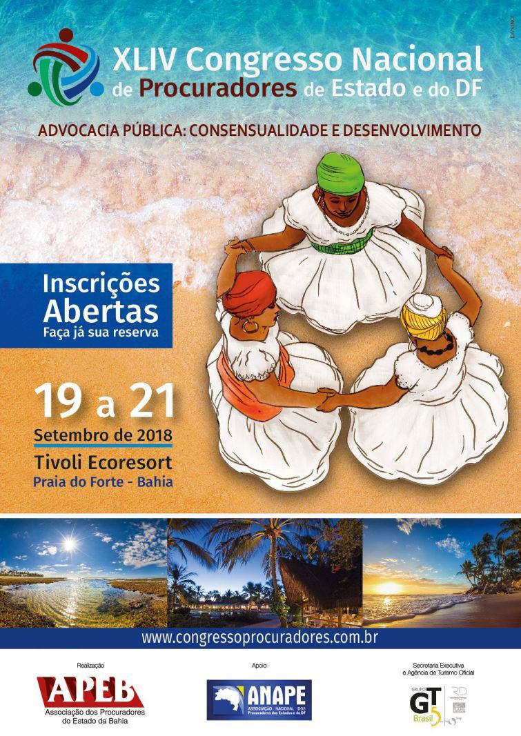 Congresso de 2018 acontece de 19 a 21 de setembro, na Bahia - Foto: Divulgação Congresso de 2018 acontece de 19 a 21 de setembro, na Bahia - Foto: Divulgação