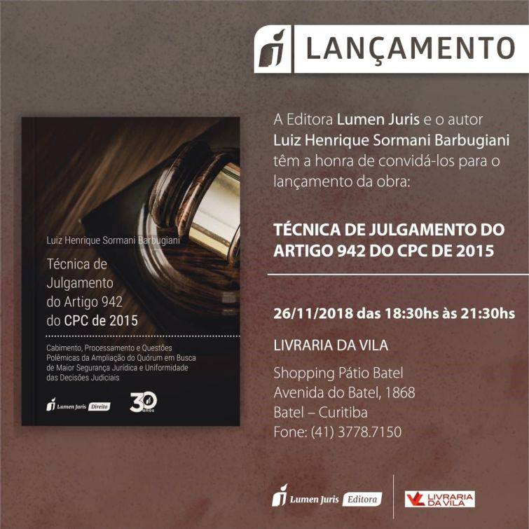 Lançamento do livro será ida 26 de novembro, na Livraria da Vila, em Curitiba - Foto: Divulgação Lançamento do livro será ida 26 de novembro, na Livraria da Vila, em Curitiba - Foto: Divulgação