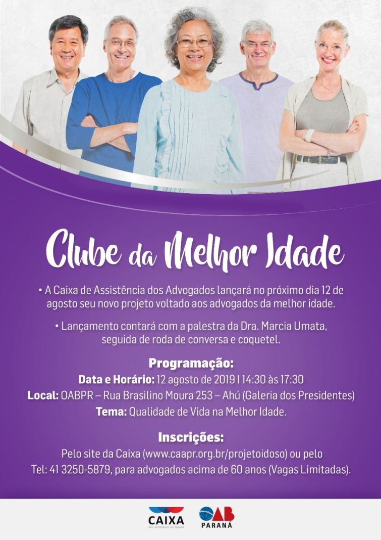 CAA/PR quer desenvolver programa que atenda as necessidades dos idosos - Foto: Divulgação CAA/PR quer desenvolver programa que atenda as necessidades dos idosos - Foto: Divulgação