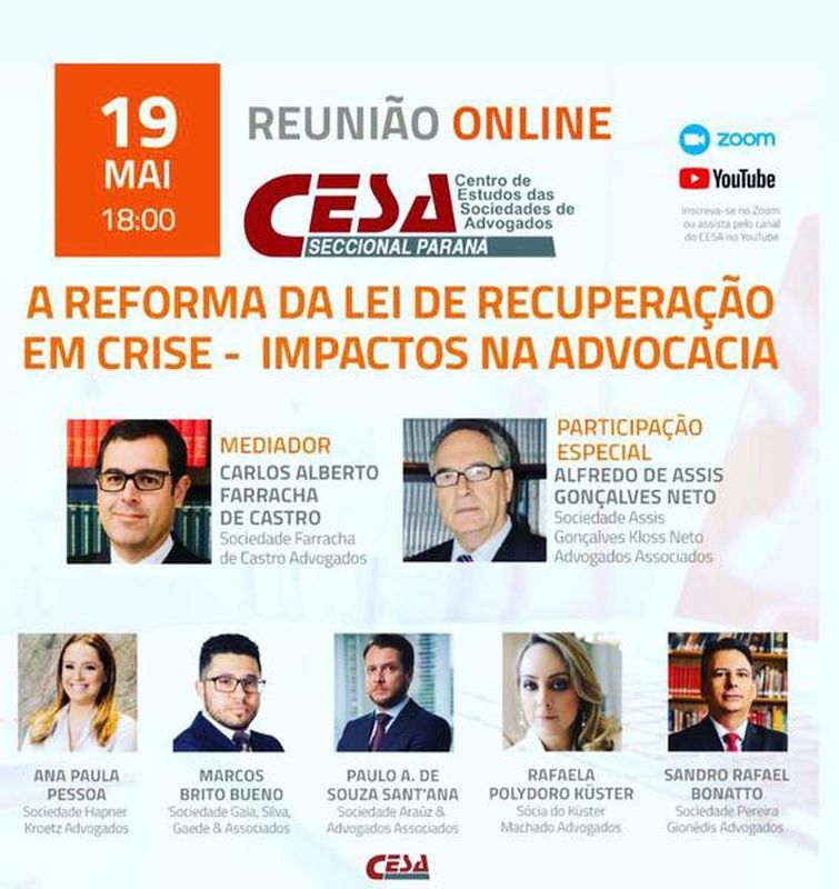 Reunião será realizada no dia 19 de maio, quarta-feira, a partir das 18h - Foto: Divulgação Reunião será realizada no dia 19 de maio, quarta-feira, a partir das 18h - Foto: Divulgação