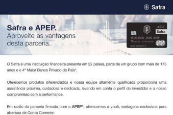 Convênio Banco Safra
