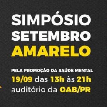 Simpósio Setembro Amarelo
